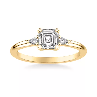 Julie Pear Shaped Lab Diamond Engagement Ring