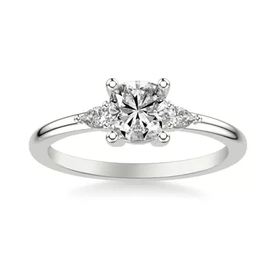 Julie Pear Shaped Lab Diamond Engagement Ring