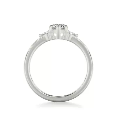 Julie Pear Shaped Lab Diamond Engagement Ring