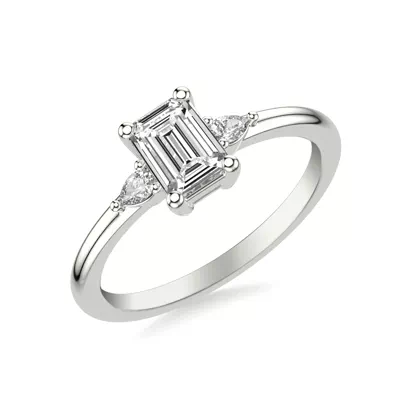 Julie Pear Shaped Lab Diamond Engagement Ring