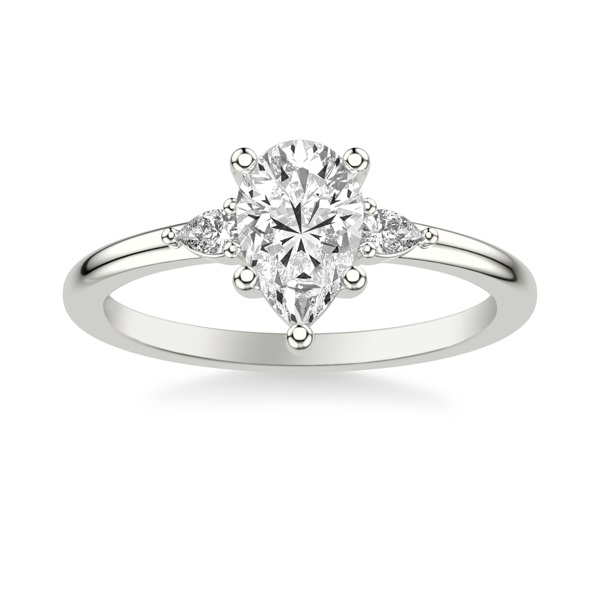 Julie Pear Shaped Lab Diamond Engagement Ring