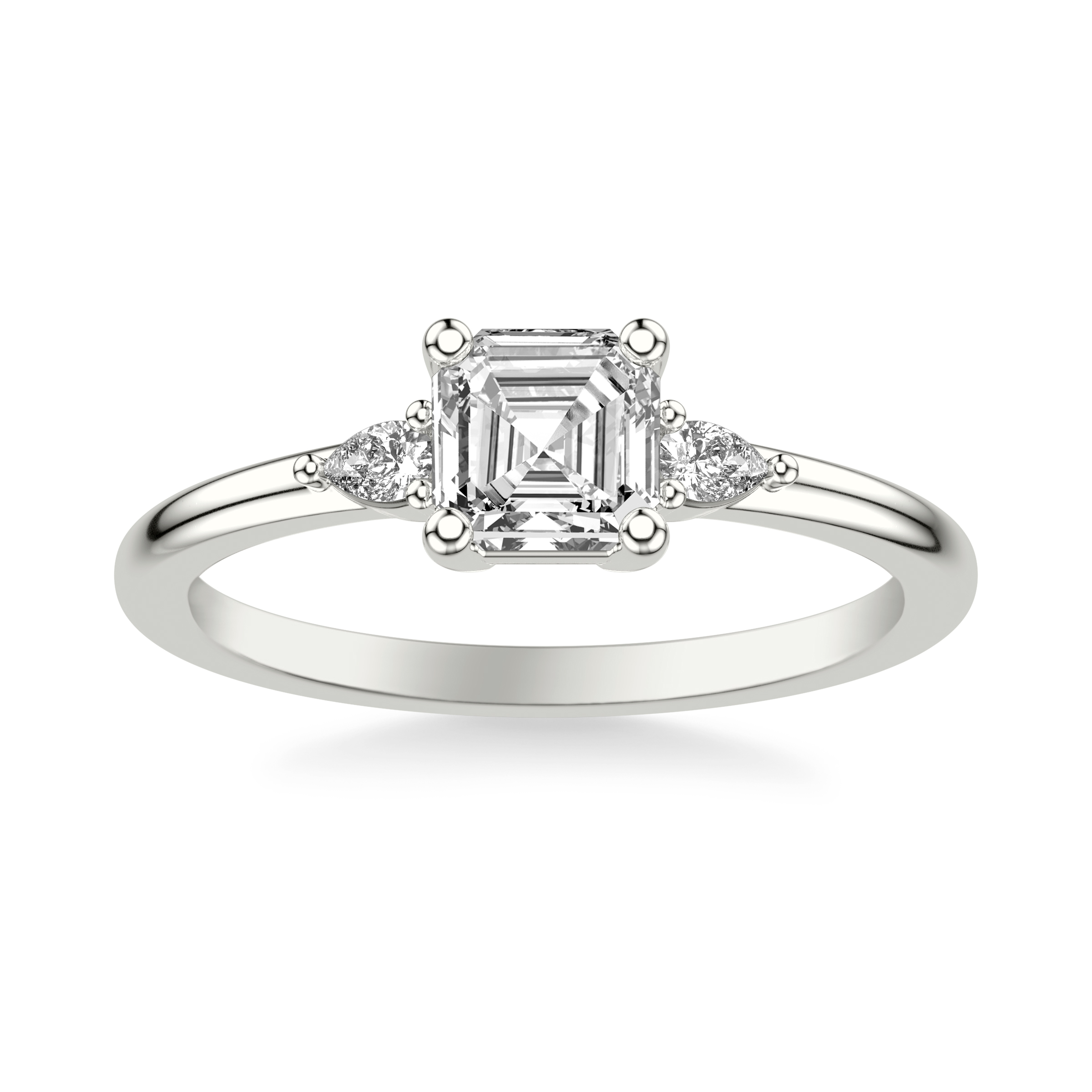 Julie Pear Shaped Lab Diamond Engagement Ring