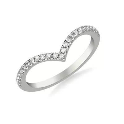 Julie Pavé Lab Diamond Chevron Band