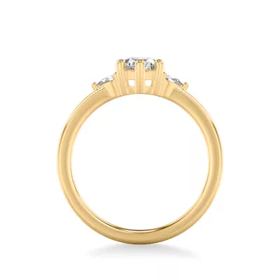 Julie Pear Shaped Lab Diamond Engagement Ring