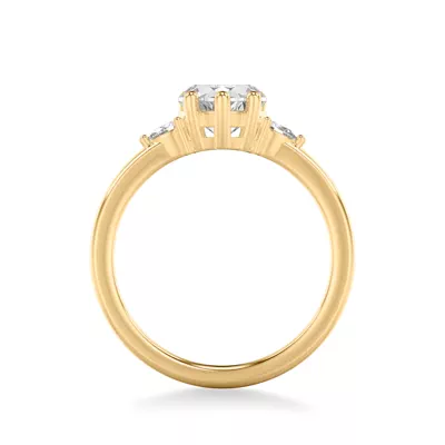 Julie Pear Shaped Lab Diamond Engagement Ring