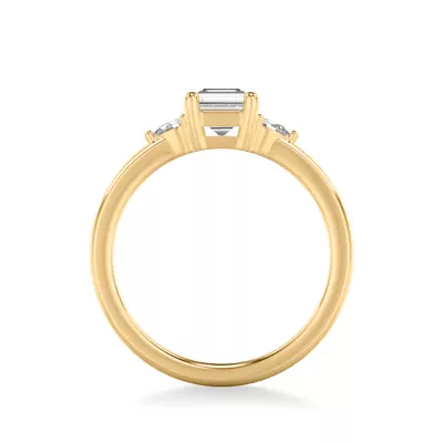 Julie Pear Shaped Lab Diamond Engagement Ring
