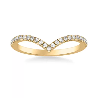 Julie Pavé Lab Diamond Chevron Band