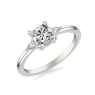 Julie Pear Shaped Lab Diamond Engagement Ring