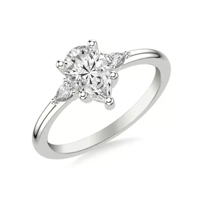 Julie Pear Shaped Lab Diamond Engagement Ring