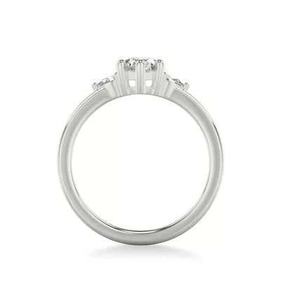 Julie Pear Shaped Lab Diamond Engagement Ring