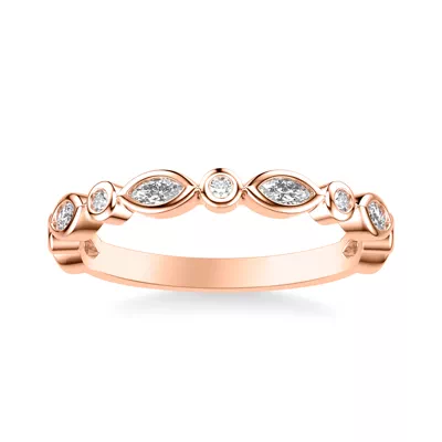 Jamie Marquise And Round Bezel Band