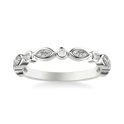 Jamie Marquise And Round Bezel Band