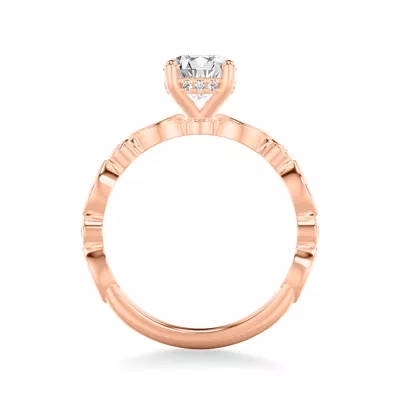 Jamie Hidden Halo And Bezel Mixed-Shape Engagement Ring