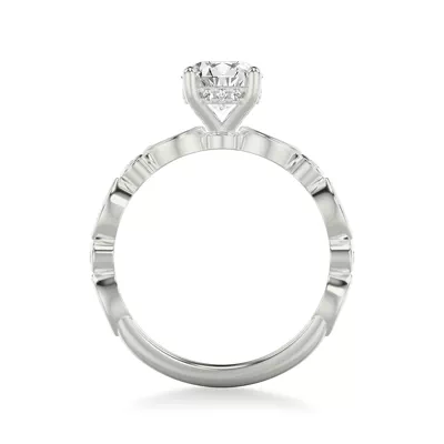 Jamie Hidden Halo And Bezel Mixed-Shape Engagement Ring