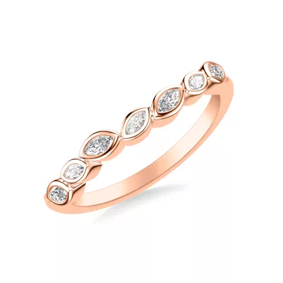 Marisa Angled Marquise Bezel Band