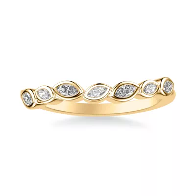 Marisa Angled Marquise Bezel Band