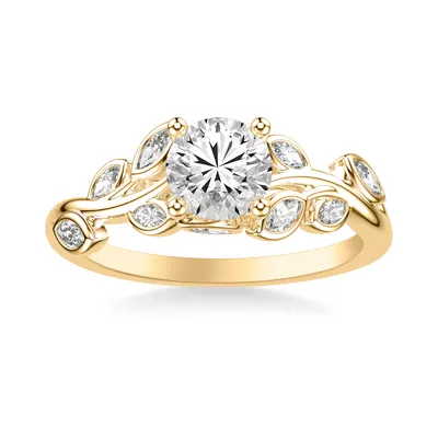 Marisa Floral Marquise Diamond Engagement Ring