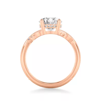 Florant Primrose Hidden Halo Lab Engagement Ring
