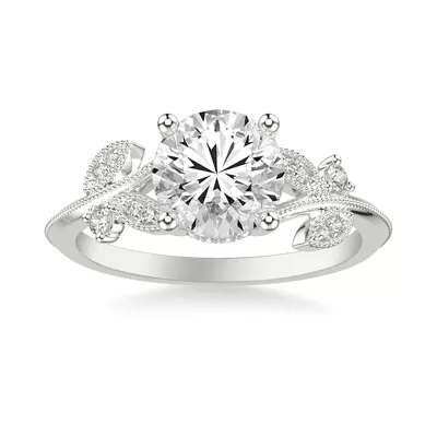Florant Primrose Hidden Halo Lab Engagement Ring