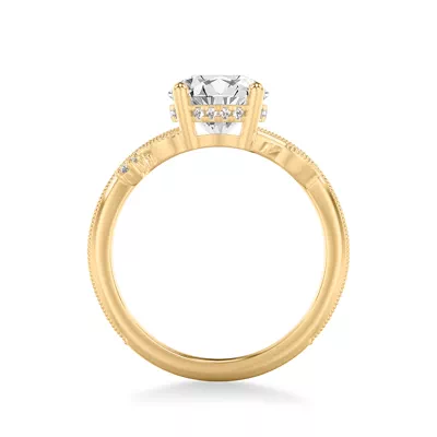 Florant Primrose Hidden Halo Lab Engagement Ring