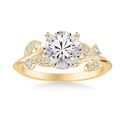 Florant Primrose Hidden Halo Lab Engagement Ring