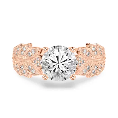 Florant Laurel Vintage Lab Engagement Ring