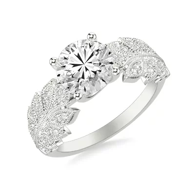 Florant Laurel Vintage Lab Engagement Ring