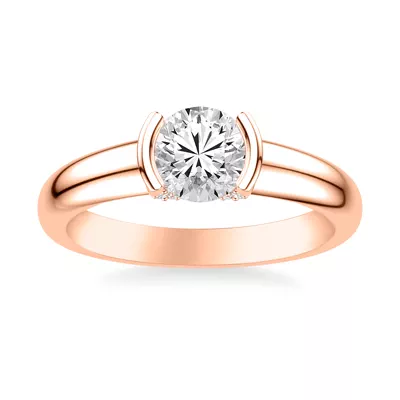 Darien Diamond Accent Bezel Engagement Ring