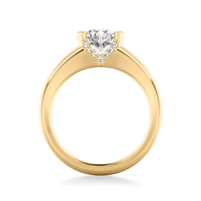 Darien Diamond Accent Bezel Engagement Ring