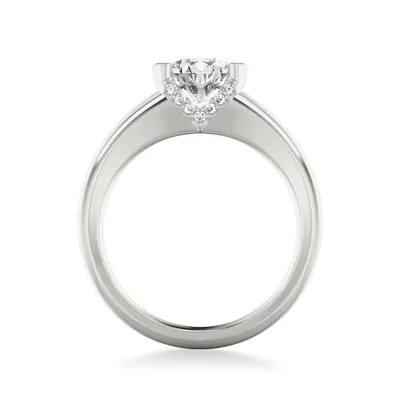 Darien Diamond Accent Bezel Engagement Ring
