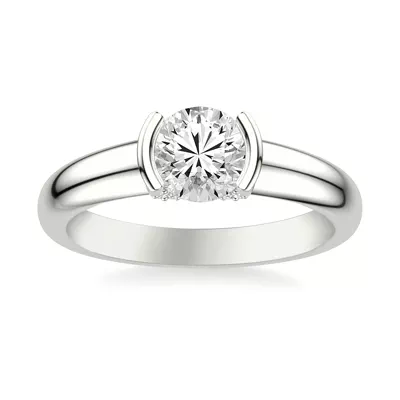 Darien Diamond Accent Bezel Engagement Ring