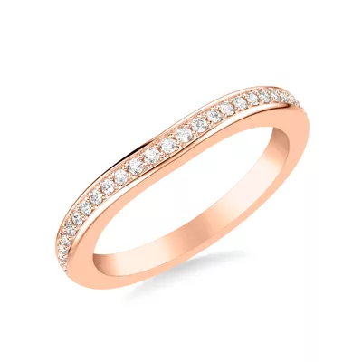 Colette Contoured Pave Band