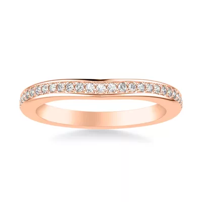 Colette Contoured Pave Band