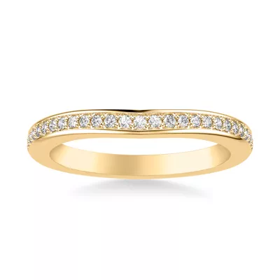 Colette Contoured Pave Band