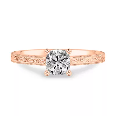 Islay Hand-Engraved Solitaire Engagement Ring