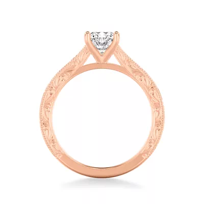 Islay Hand-Engraved Solitaire Engagement Ring