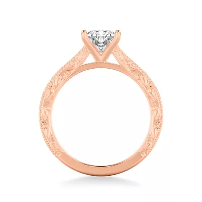 Islay Hand-Engraved Solitaire Engagement Ring