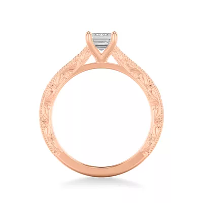 Islay Hand-Engraved Solitaire Engagement Ring