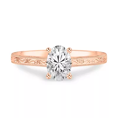Islay Hand-Engraved Solitaire Engagement Ring