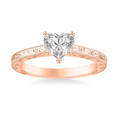 Islay Hand-Engraved Solitaire Engagement Ring