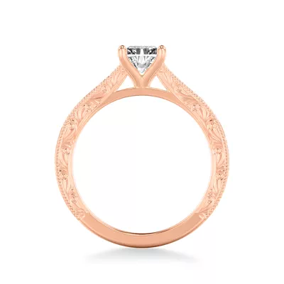 Islay Hand-Engraved Solitaire Engagement Ring
