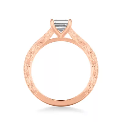 Islay Hand-Engraved Solitaire Engagement Ring
