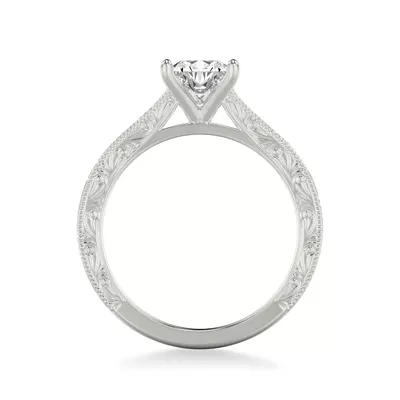 Islay Hand-Engraved Solitaire Engagement Ring