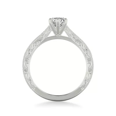 Islay Hand-Engraved Solitaire Engagement Ring
