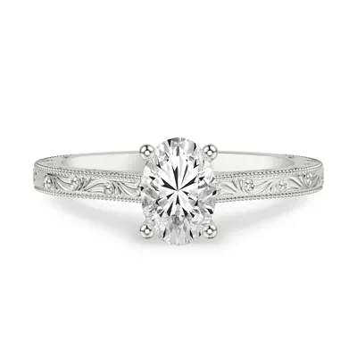 Islay Hand-Engraved Solitaire Engagement Ring