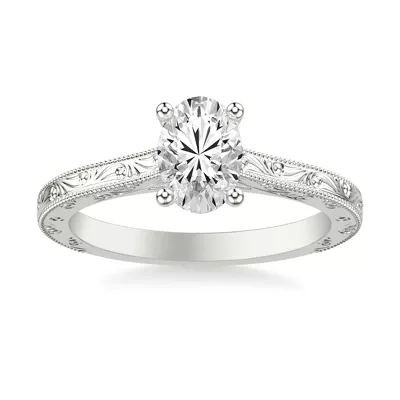 Islay Hand-Engraved Solitaire Engagement Ring