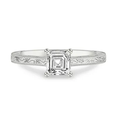 Islay Hand-Engraved Solitaire Engagement Ring