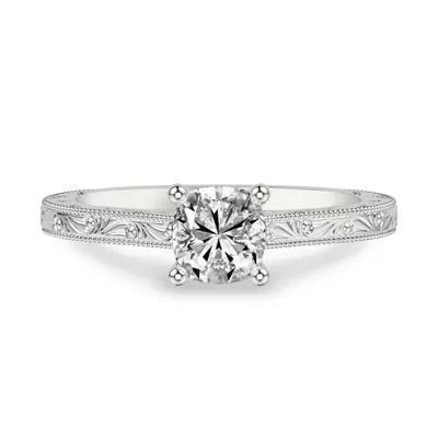 Islay Hand-Engraved Solitaire Engagement Ring