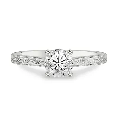 Islay Hand-Engraved Solitaire Engagement Ring