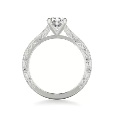 Islay Hand-Engraved Solitaire Engagement Ring